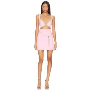 MAJORELLE Matteson Mini Dress in Bubblegum Pink